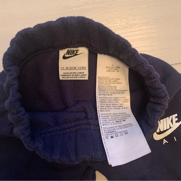 Boys 2T Nike Navy Sweatpants - Picture 3 of 3